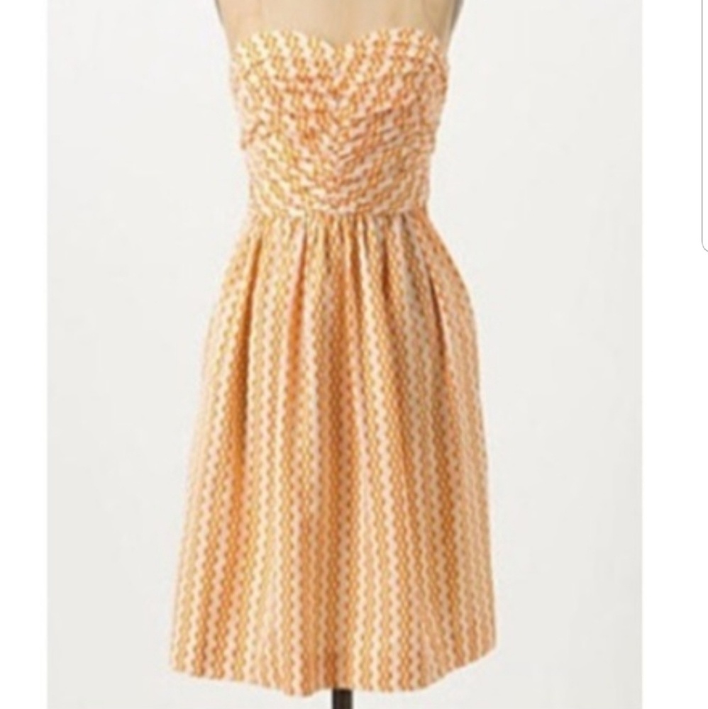 🌼ANTHROPOLOGIE VANESSA VIRGINIA STRAPLESS DRESS